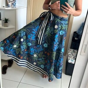 100% cotton Italian maxi skirt